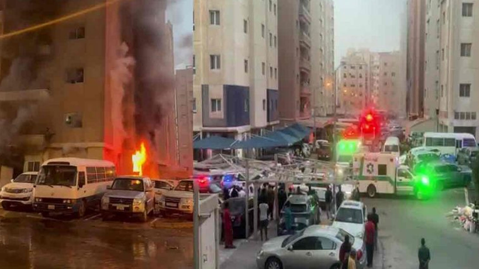 Immense incendie dans la région de Mankaf au Koweït : de nombreux morts et blessés