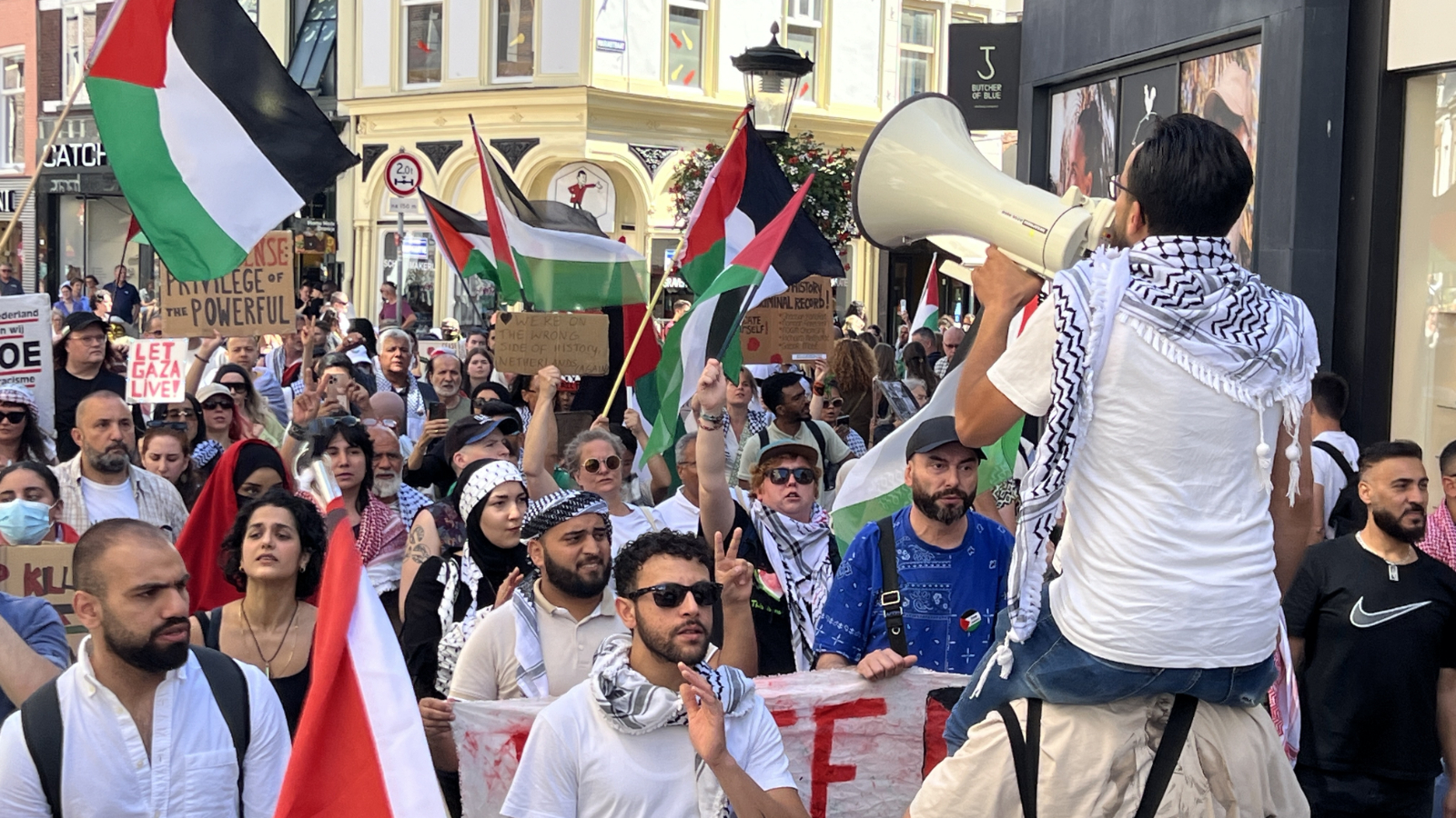 Une manifestation de soutien à la Palestine a eu lieu aux Pays-Bas