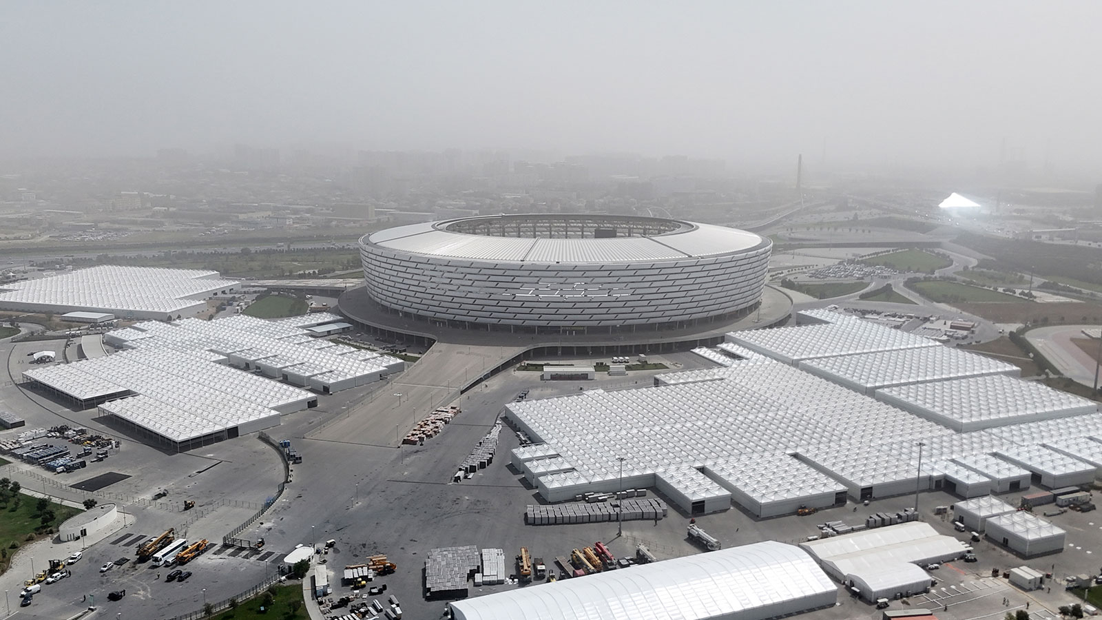 L'Azerbaïdjan construit des structures préfabriquées temporaires pour la COP 29