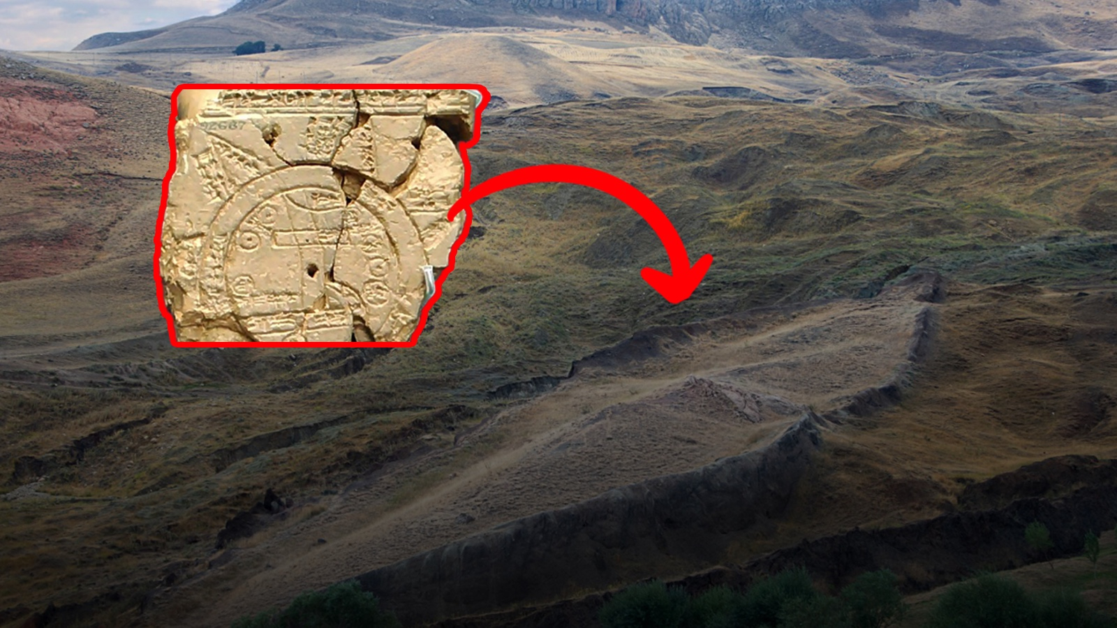 Entre Tigre et Euphrate ? L'Arche de Noé sur la carte en pierre