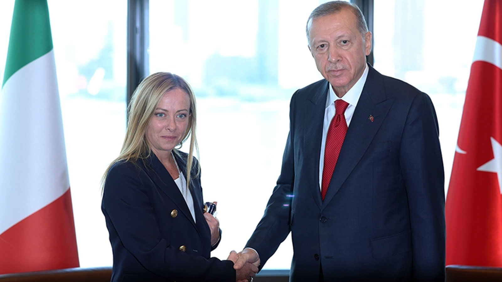 Le Président Erdoğan a rencontré le Premier ministre italien Meloni