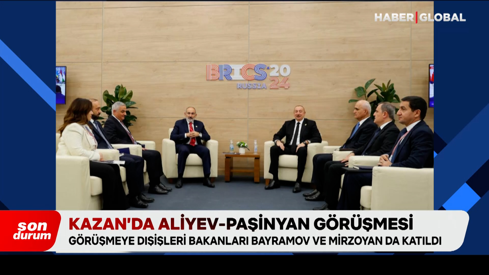 Rencontre Aliyev-Pachinian à Kazan