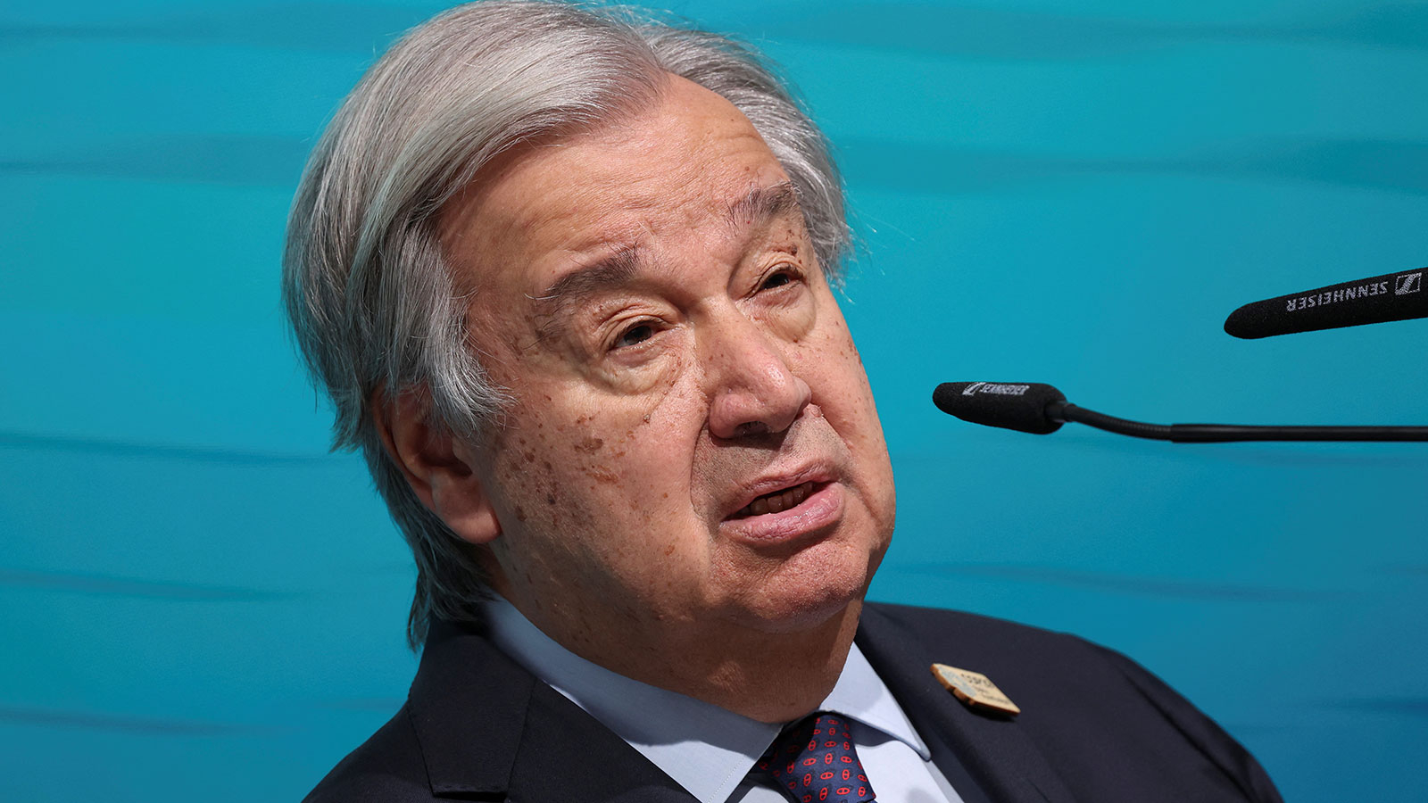 Guterres s'adresse au monde depuis Bakou : toutes les parties doivent prendre des mesures pour atteindre les objectifs climatiques