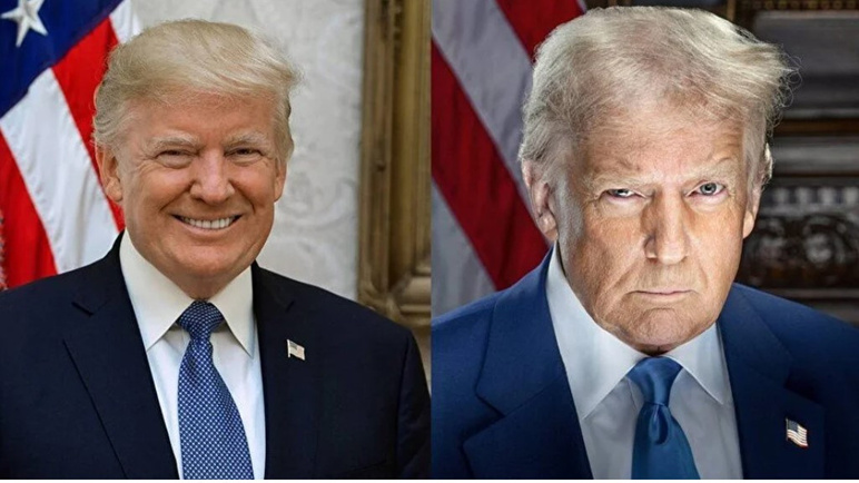 Quasiment identique à son mug shot... Le portrait officiel de Donald Trump a été dévoilé ! - Photo : 2