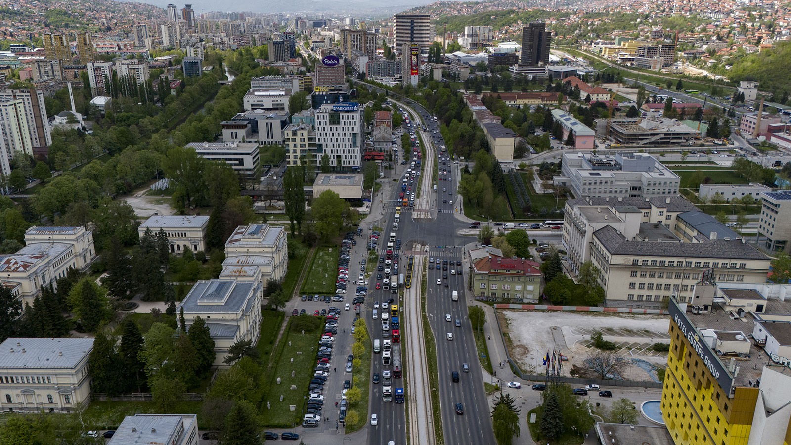 Action de centaines de chauffeurs de camions en Bosnie-Herzégovine