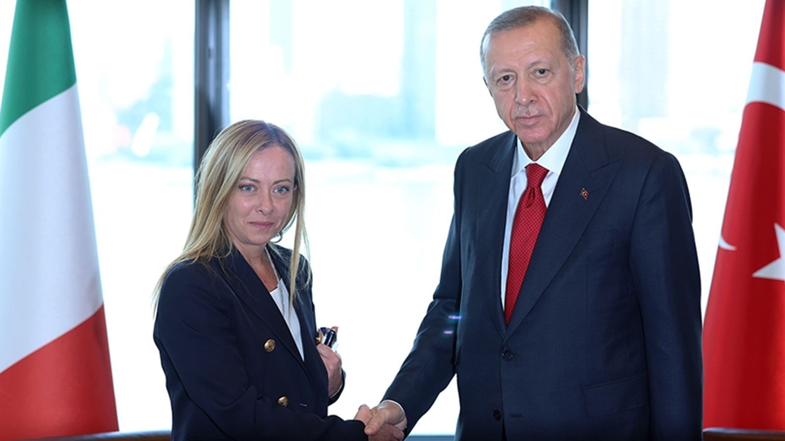 Le président Erdoğan a rencontré le Premier ministre italien Meloni