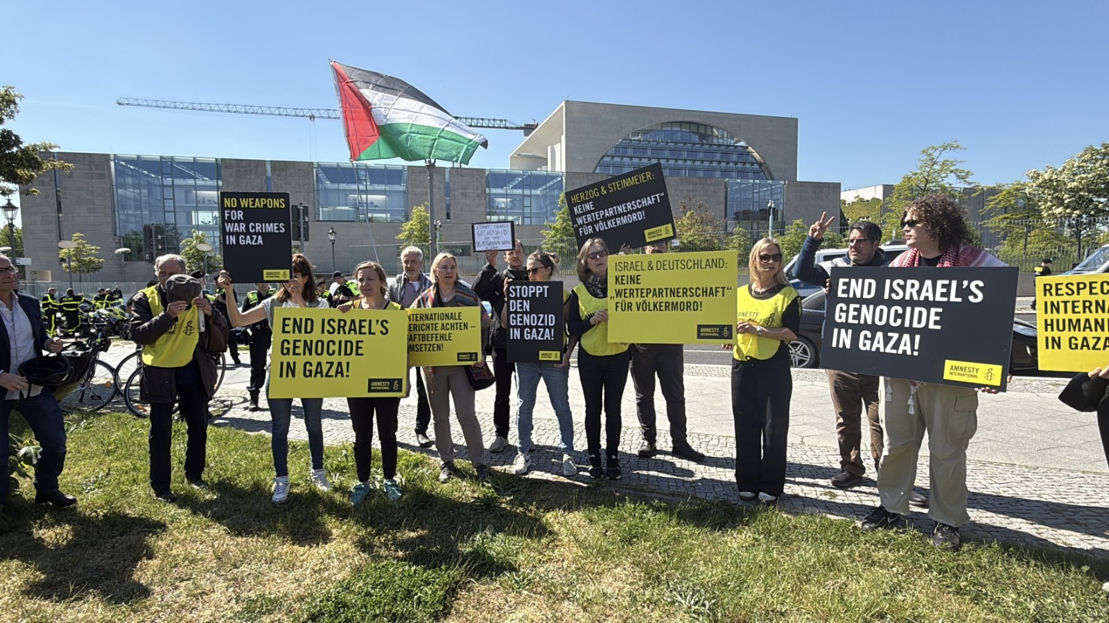Le président israélien Herzog a été protesté à Berlin