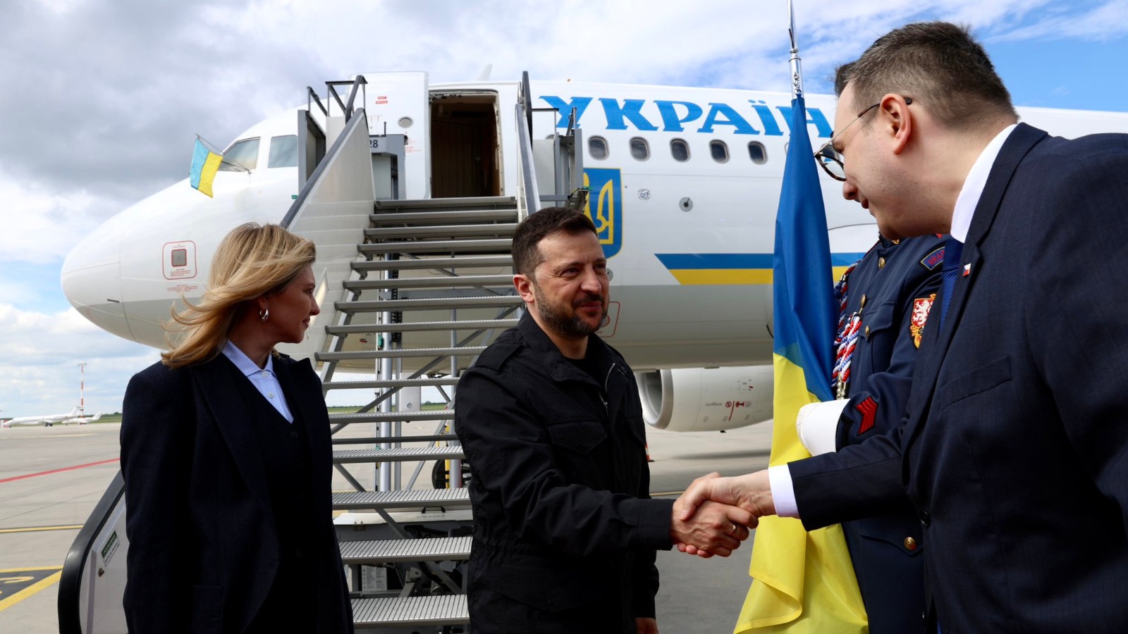 Le président ukrainien Zelenski est en Tchéche