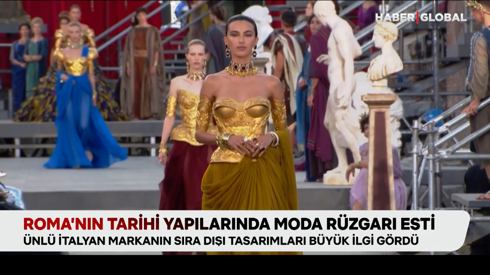 Le vent de la mode a soufflé dans les bâtiments historiques de Rome