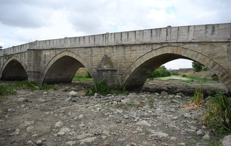 La Thrace fini à la chaleur, séchée de la tunque, des tournesols brûlés - Image: 2