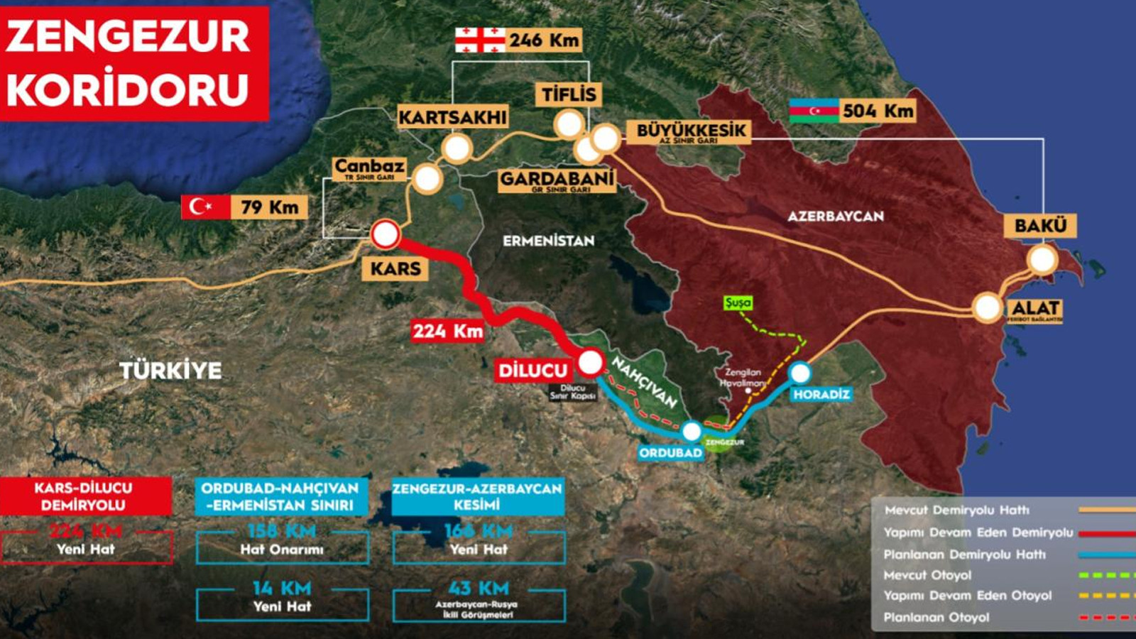 La fondation de la ligne de chemin de fer Kars-Iğdır-Dece-décembre sera posée le 22 août