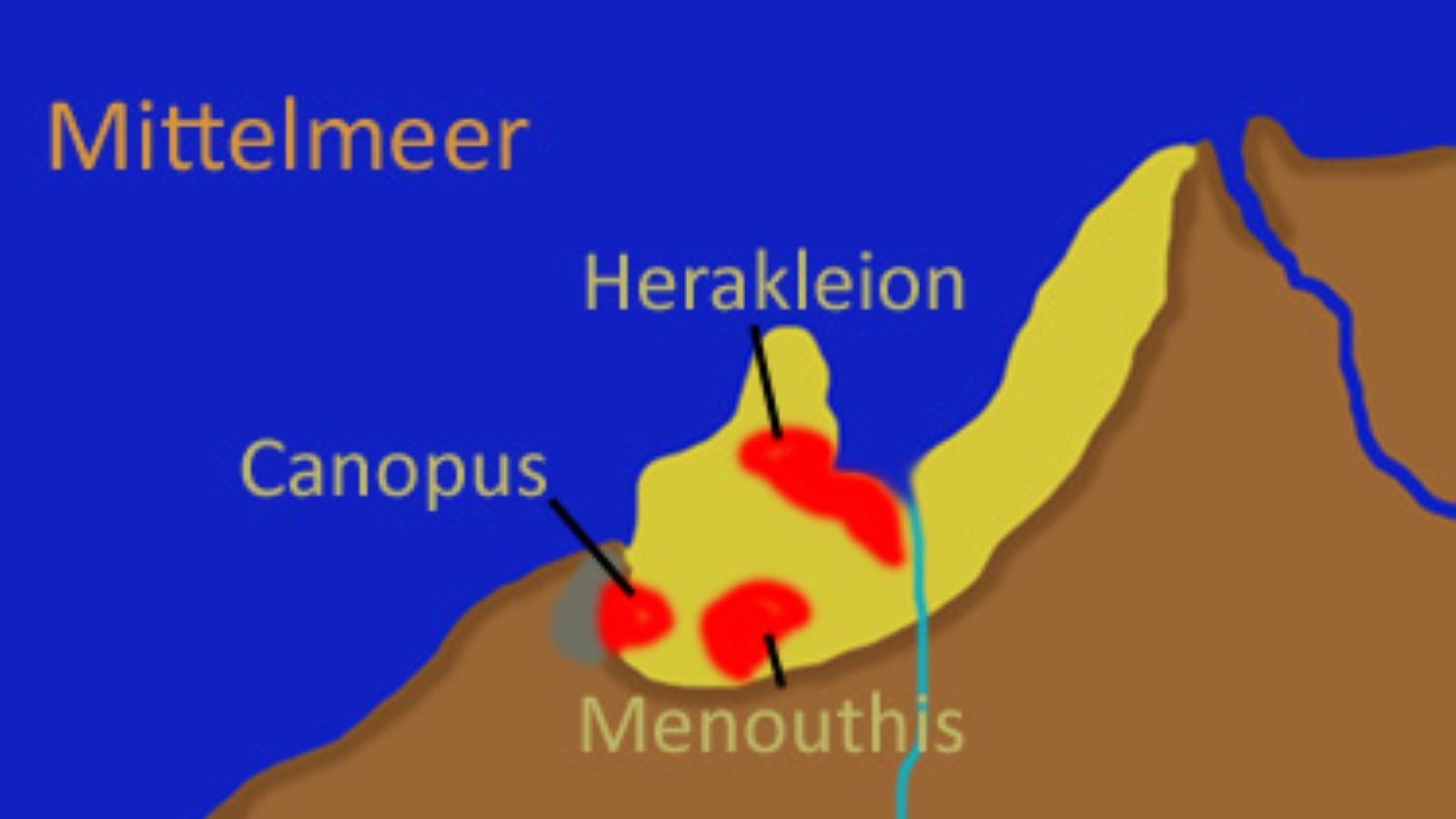 L'ancienne ville égyptienne où la mer a avalé le canopus est retiré pièce par morceau