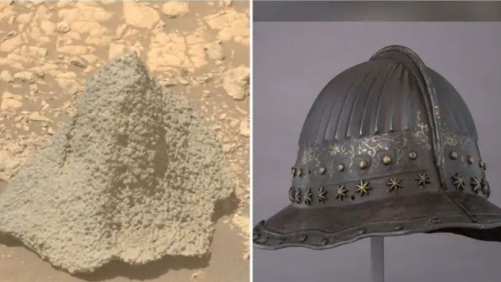 Le casque néerlandais du XVIIe siècle sur Mars a été trouvé sur Mars! C'est ce qu'on appelle le phénomène Pareidolia!