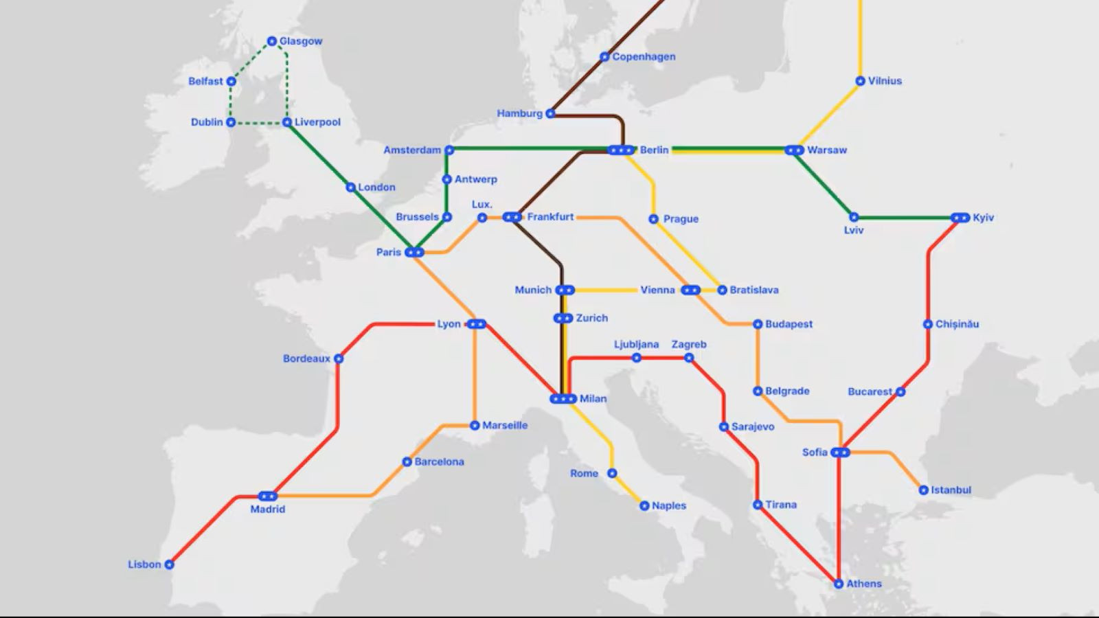 22 mille kilomètres de métro européen: les arrêts sont parmi les arrêts à Istanbul!