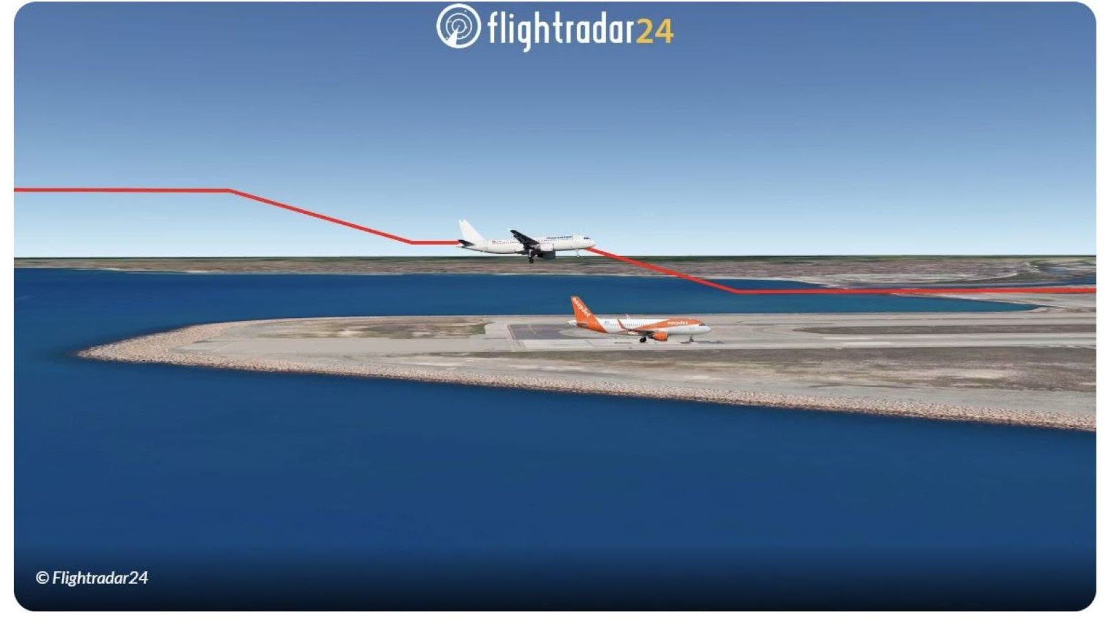 Un bel aéroport est revenu de la catastrophe: l'avion de passagers a atterri sur la mauvaise piste, la collision a été empêchée au dernier moment