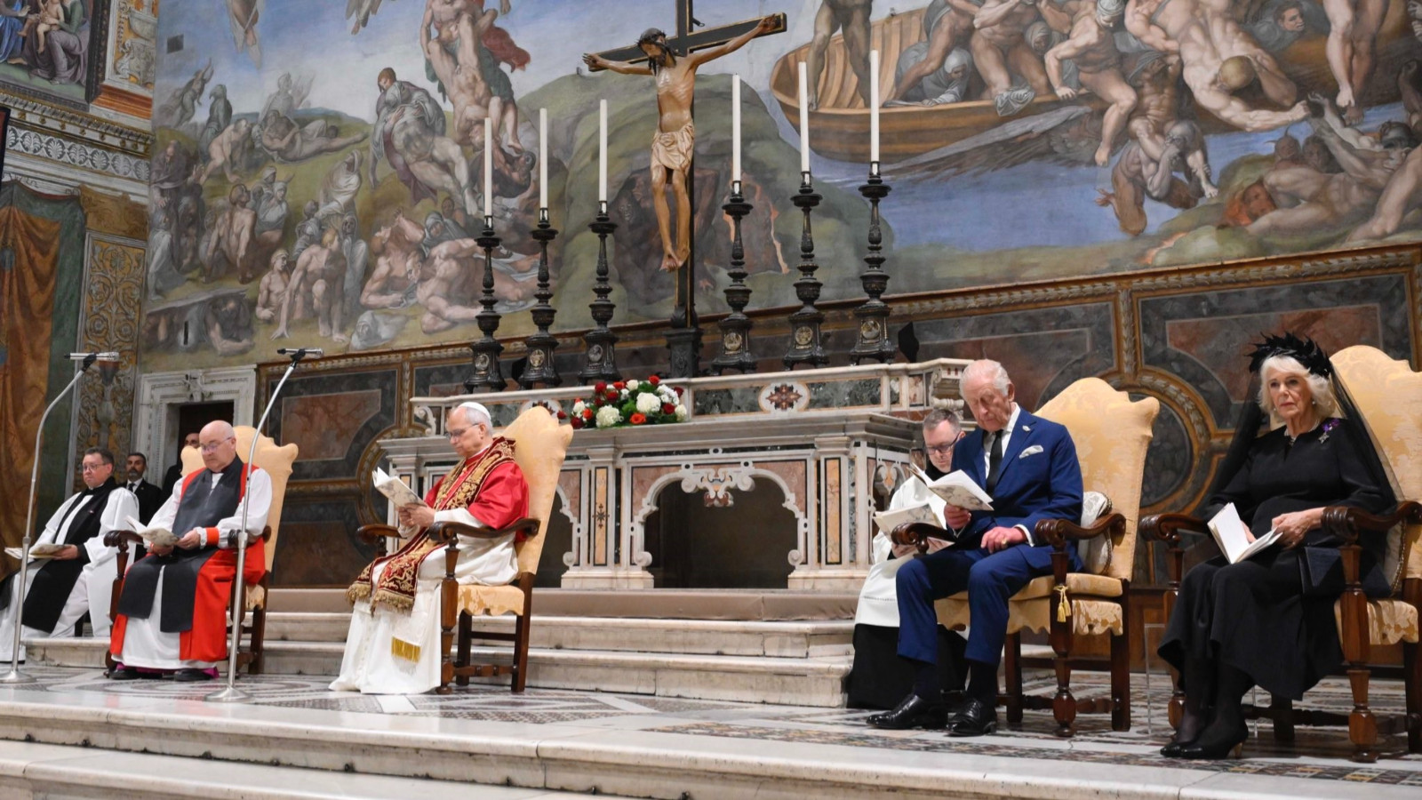 Le roi d'Angleterre et le pape ont prié ensemble pour la première fois depuis 491 ans