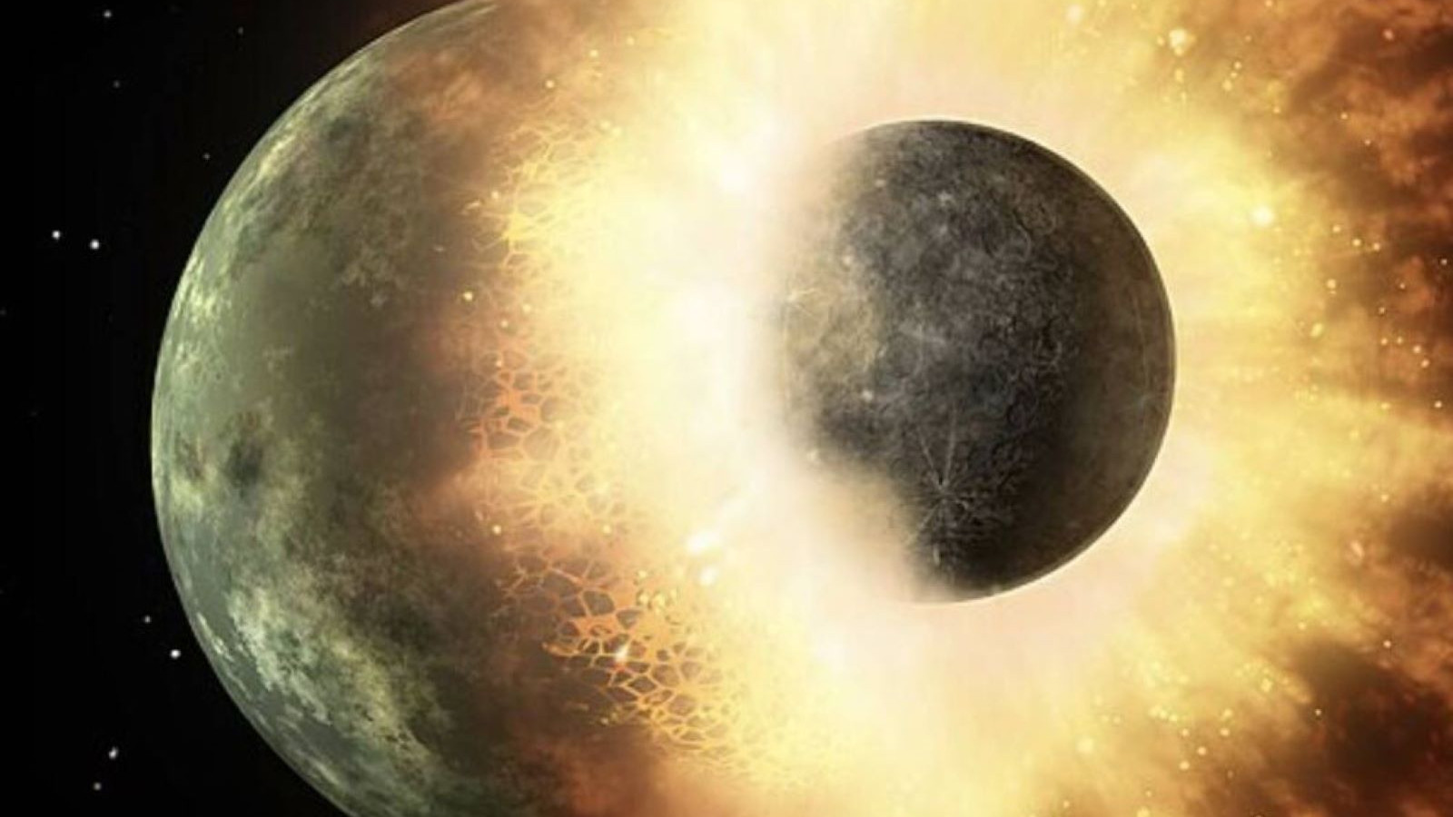 `` La gigantesque collision qui rend la vie possible dans le monde montre que nous sommes probablement seuls dans l'univers