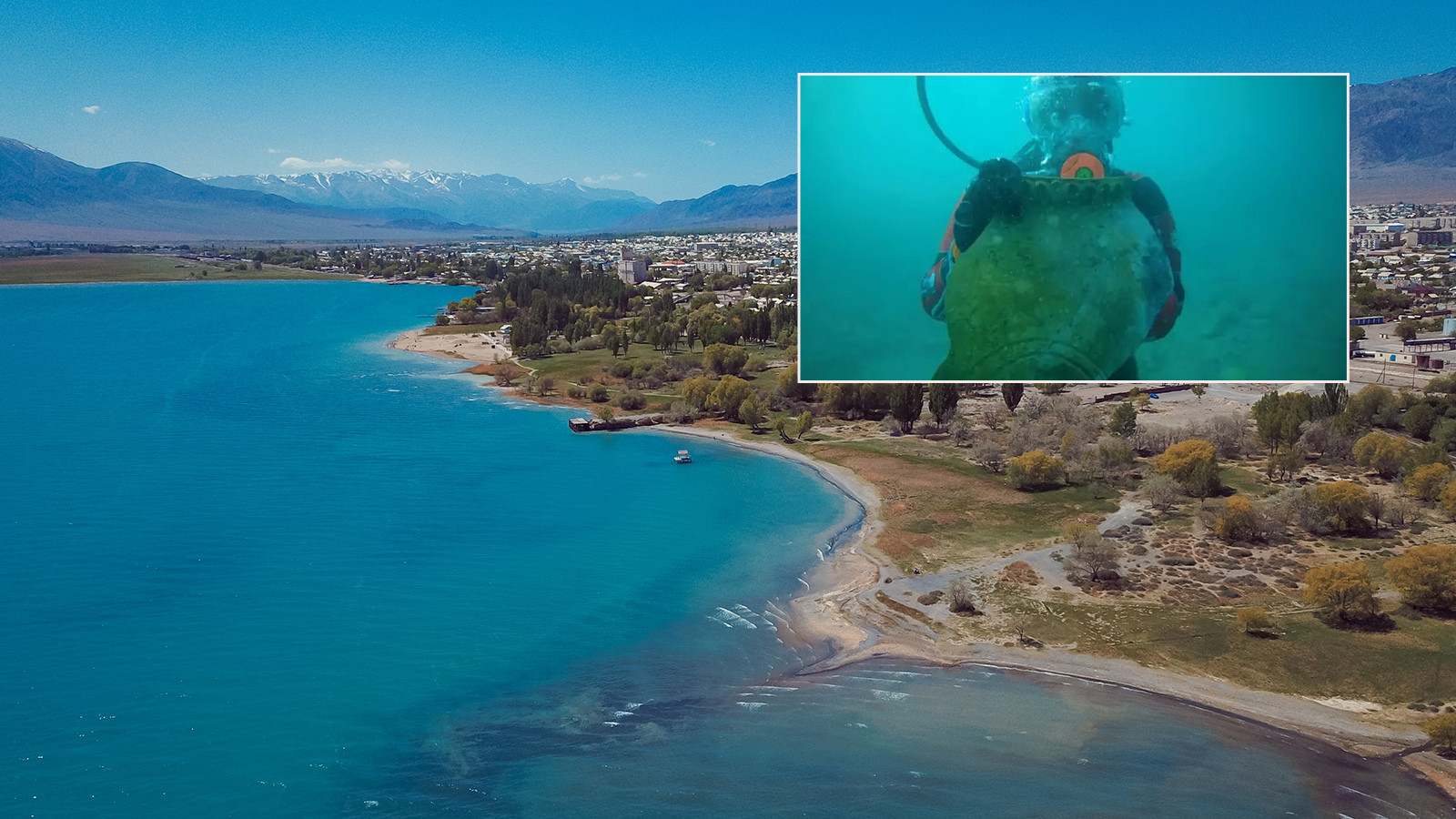 La ville de la Route de la Soie trouvée ! Monde perdu dans le lac kirghize