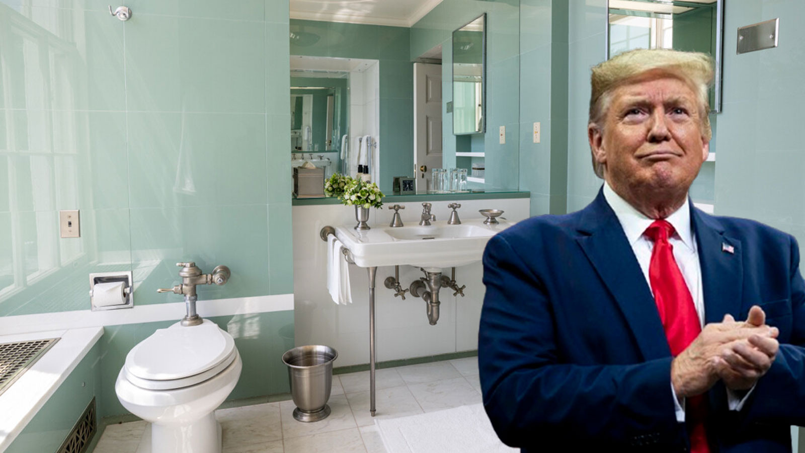 atout "Voici mes nouvelles toilettes" Il a partagé en disant ! Les États-Unis sont confus