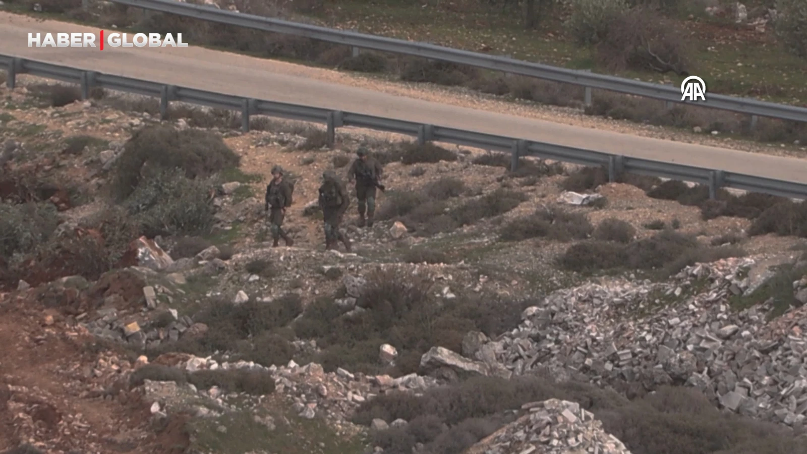 Des soldats israéliens ont déraciné des oliviers en Cisjordanie