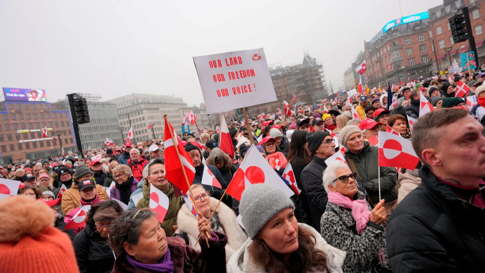 Les gens sont descendus dans les rues de Copenhague pour protester contre Trump