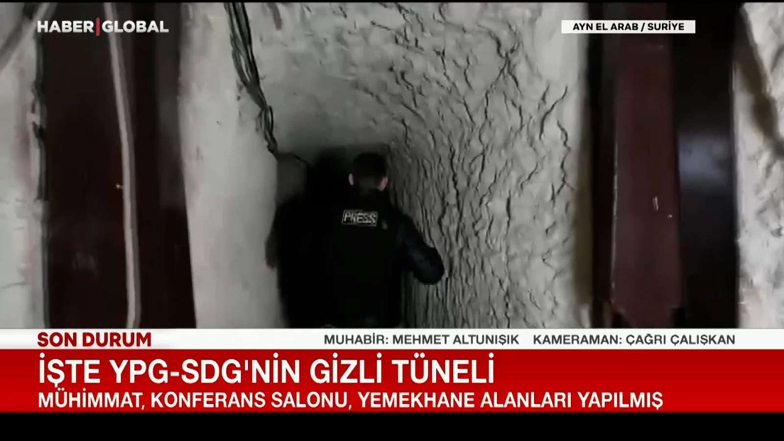 Voici le tunnel secret des YPG !
