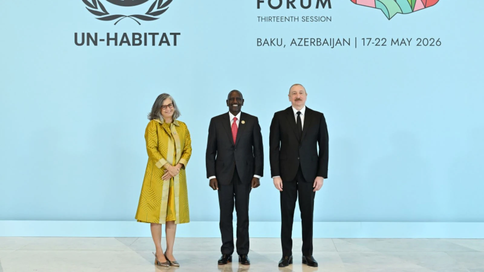 Ilham Aliyev a accueilli les invités arrivant au Forum urbain mondial