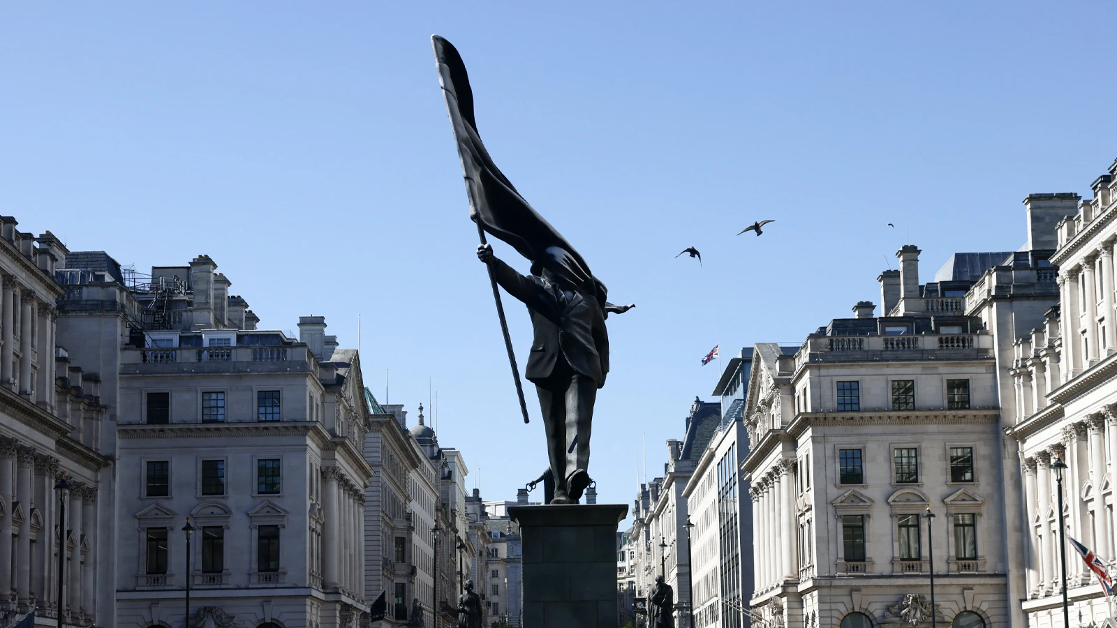 Nouvelle sculpture de Banksy au centre de Londres