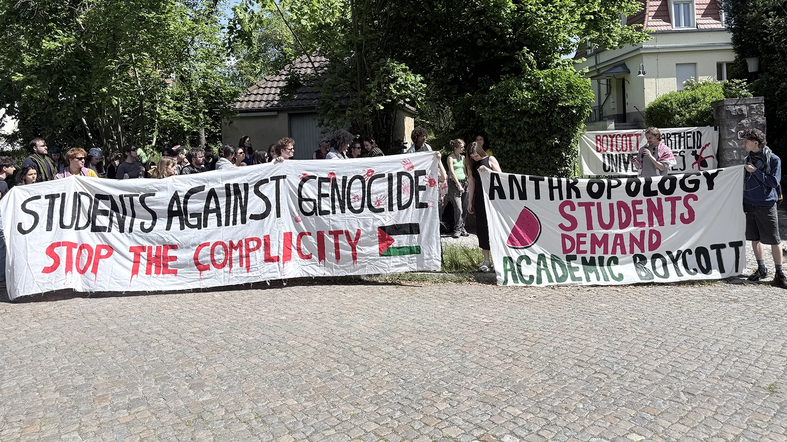 Une manifestation a eu lieu à Berlin pour réclamer un "boycott universitaire" contre Israël