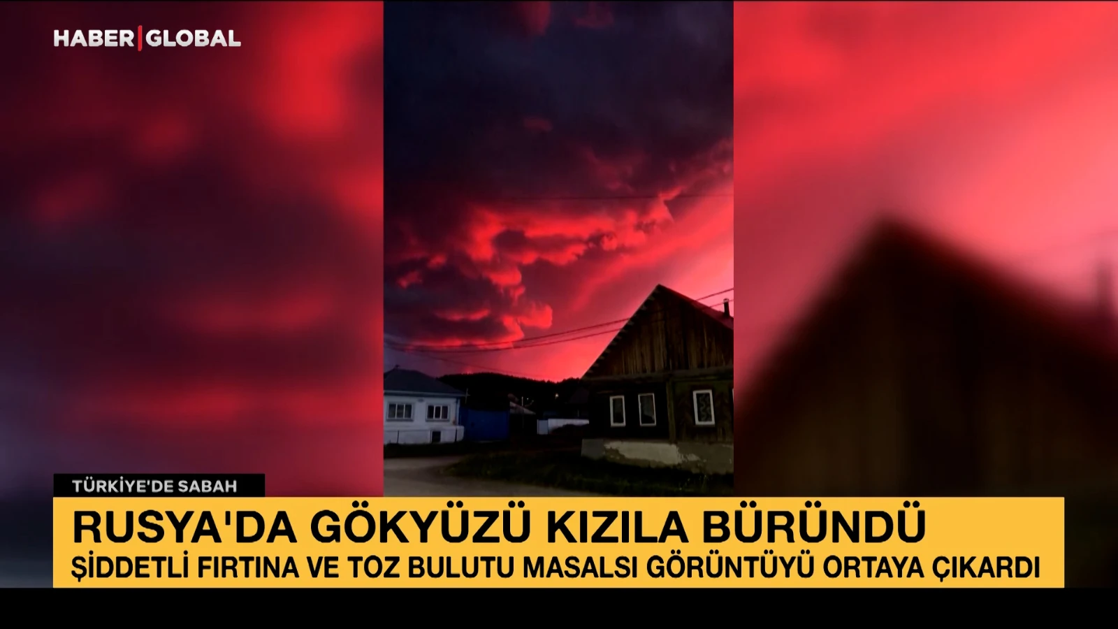 Une violente tempête et un nuage de poussière en Russie ont révélé une image de conte de fées