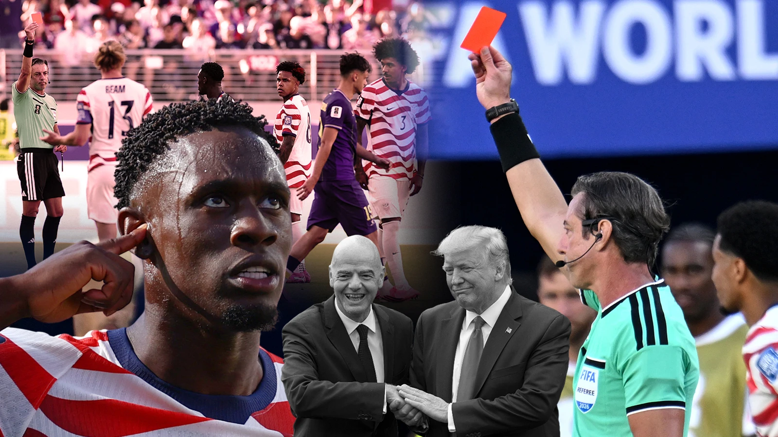 Le « carton rouge » de Trump a provoqué une tempête politique lors de la Coupe du monde