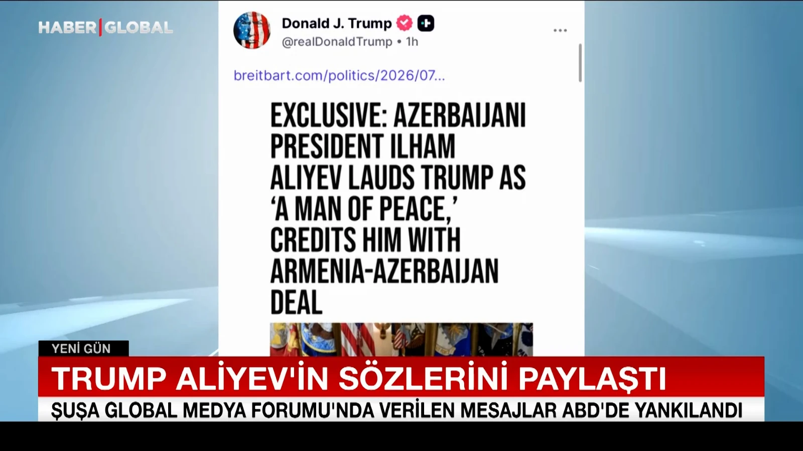 Trump a partagé les propos d'Aliyev