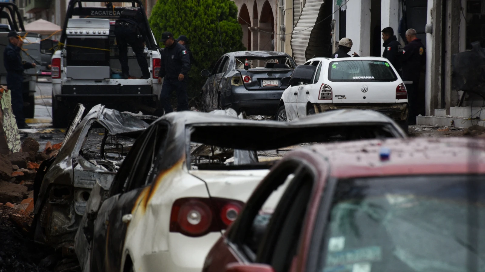 Attaque d'un commissariat de police au Mexique avec une voiture piégée