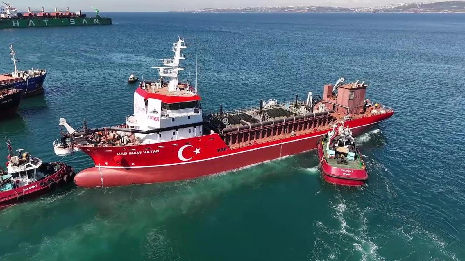 Lancement du premier navire de dragage local et national de Turquie